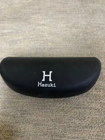 Hazuki 라메 믹스 레드 프레임 안경 하드 케이스 포함