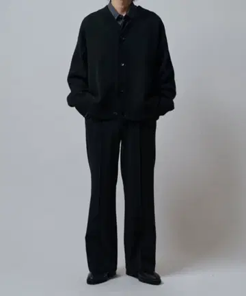 Lui's 와이드 레그 플레어 팬츠 S 블랙