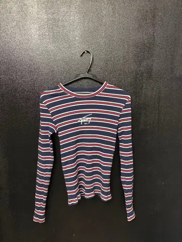TOMMY JEANS 스트라이프 긴팔 T셔츠 M