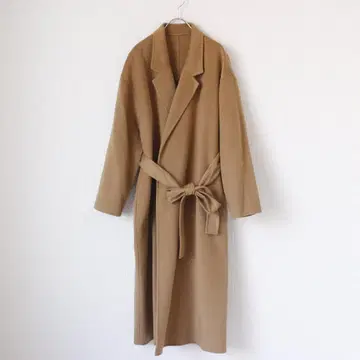 [ 24AW ] Spick&Span 리버 코트 S 사이즈 벨트 리본 울
