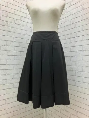 ( K09718 ) FOXEY NEW YORK 박스 플리츠 스커트 38