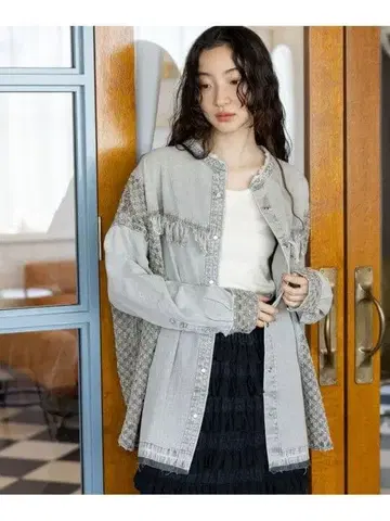 niko and - 리메이크풍 데님 셔츠 니코앤드