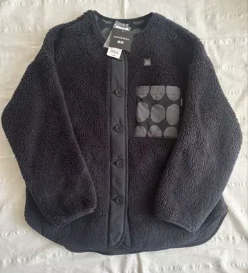 유니클로 마리메꼬 플리스 가디건 Dark Gray XL