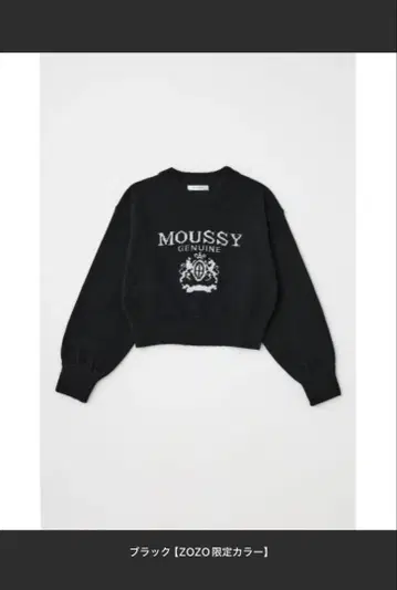 [ 당일 발송 ] GLITTER MOUSSY 니트 상의 블랙