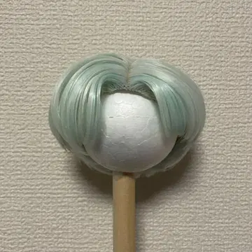 민트 그린 숏 헤어 가발