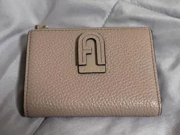FURLA 접이식 지갑 핑크 가죽