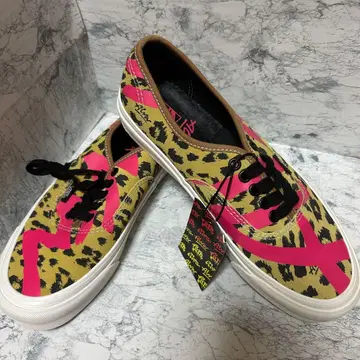 레어 VANS Authentic 44 DX 레오파드 핑크 26cm