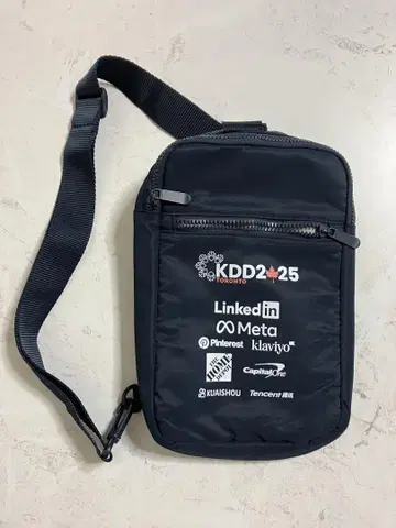 KDD2025 Meta 로고 네이비 숄더백