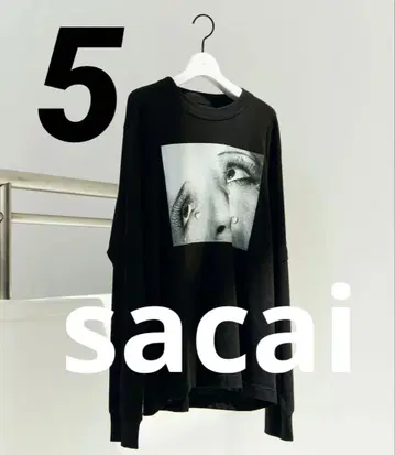 sacai Man Ray Print L/S T-Shirt Black 5