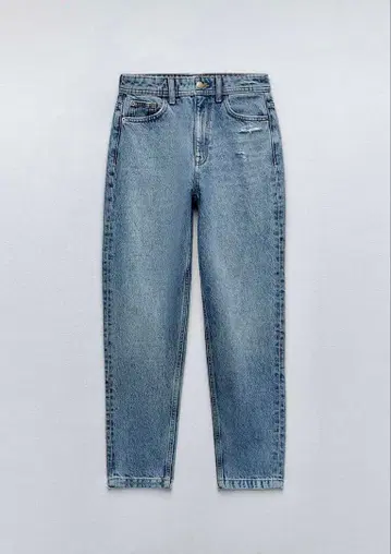 ZARA MOM-FIT 하이웨스트 데님 팬츠 EU40