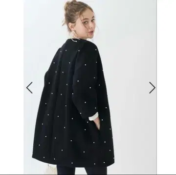 트루 바이 마리코 오이카와 펄 코트 블랙