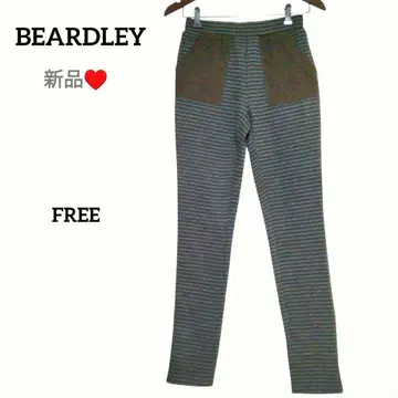 새상품 비어즐리 BEARDLEY 롱 팬츠 울 F 그레이 블랙