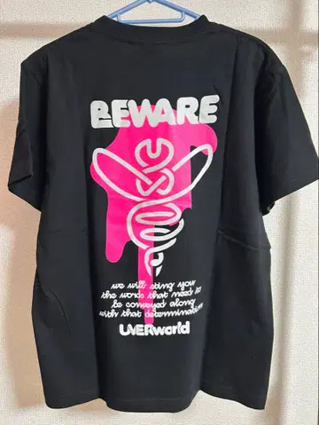 UVERwould NO ENEMY TOUR 투어 티셔츠 블랙 S 사이즈