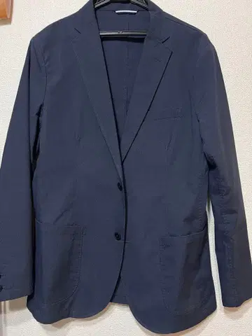 네이비 테일러드 자켓 3피스 셋업