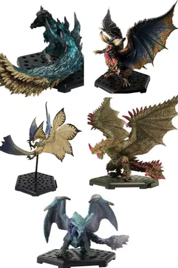 최종 가격 인하 몬스터 헌터 캡콤 피규어 빌더 5체 세트