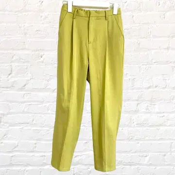 GRL 그레일 슬랙스 팬츠 센터 프레스 그린 gm392 M