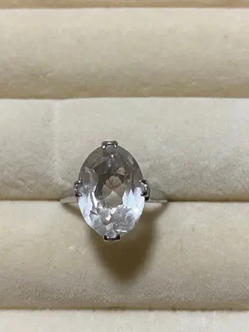 수정 반지 silver 13호