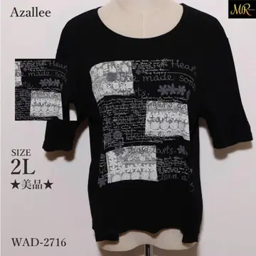 새상품급 Azallee 반팔 크루넥 프린트 디자인 캐주얼 셔츠