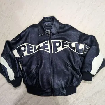 PELLE PELLE 로고 가죽 자켓