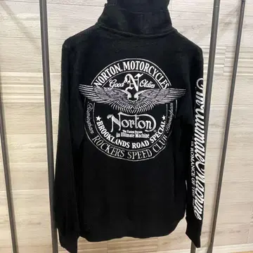 Norton [ 노튼 ] 파일 원단 집업 후드티 [ size M ]