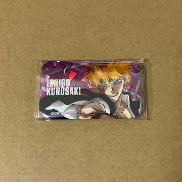 BLEACH 홀로그램 가공 스퀘어 캔뱃지 쿠로사키 이치고