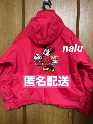 해외 디즈니 미니 마우스 블루종 자켓 나일론 자켓 빨간색