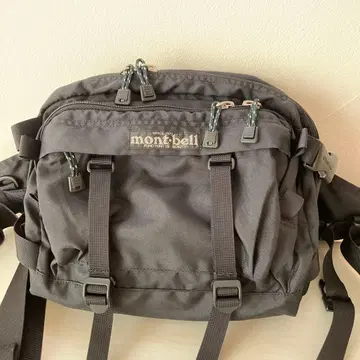 mont-bell 바디백 블랙 빈티지 구 로고 몽벨 블랙
