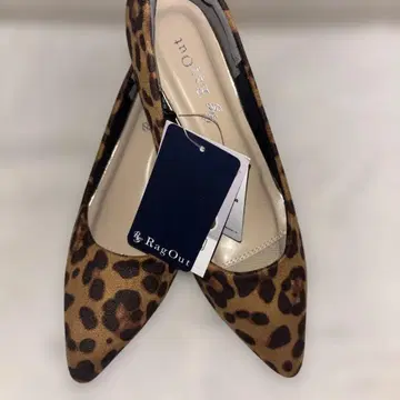 미사용품 레오파드 무늬 하이힐 5cm 힐