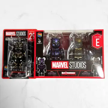 MARVEL STUDIOS 베어브릭 3체 100% 블랙팬서