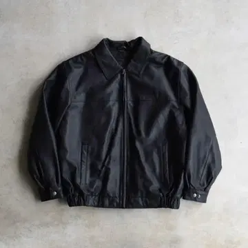 90s 세인트 존스베이 가죽 자켓 블루종 블랙 L