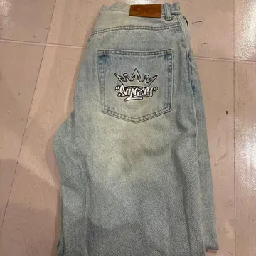 9090 라이트 블루 데님 L
