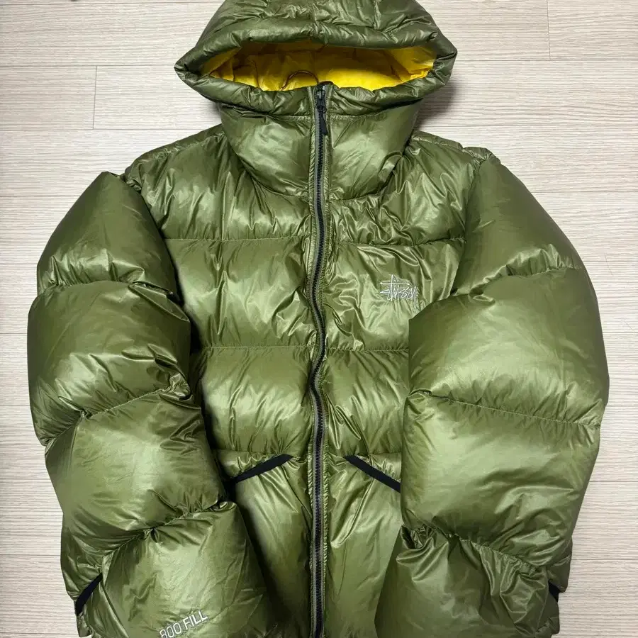STUSSY | 스투시 Stussy Micro Ripstop Down Parka Olive L on Bunjang