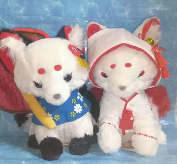 구미 쵸콘과 여우 봉제 인형 2개 세트 묶음 판매