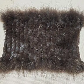 다크 브라운 퍼 원단 약 80cm x 약 60cm