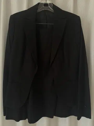RU PLAIN 블랙 수트 셋업 사이즈 1