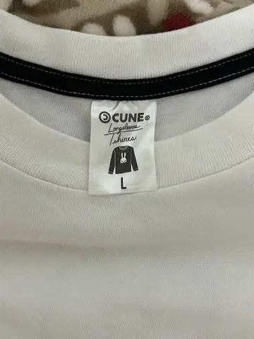 CUNE 토끼 프린트 긴팔 T셔츠 L