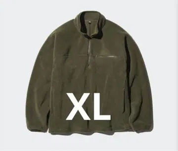 XL 플리스 오버사이즈 하프 지퍼 풀오버