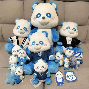 AAA 에~팬더 봉제 인형 굿즈 아타에 신지로 묶음 판매 파랑