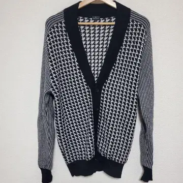 [ 가격 인하 ] PS Paul Smith 하운드투스 패턴 울 가디건