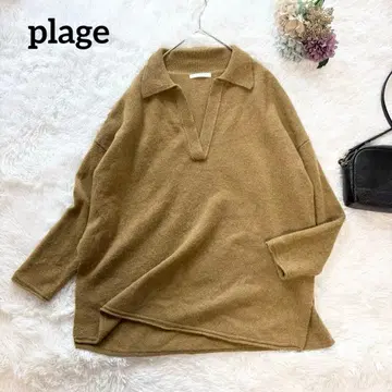 [ 플라주 ] 플라주 깊은 브이넥 스웨터 스키퍼 니트 오버 사이즈