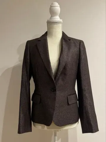 Aquascutum 다크 브라운 테일러드 자켓