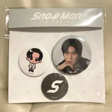 Snow Man 1st POP-UP 한국 메구로 렌 캔 배지