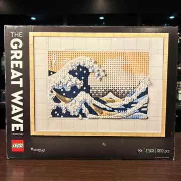 LEGO 후지산과 파도 아트 작품