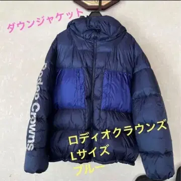 새상품급 Rodeo Crowns 로디오 크라운 L 블루 다운 자켓