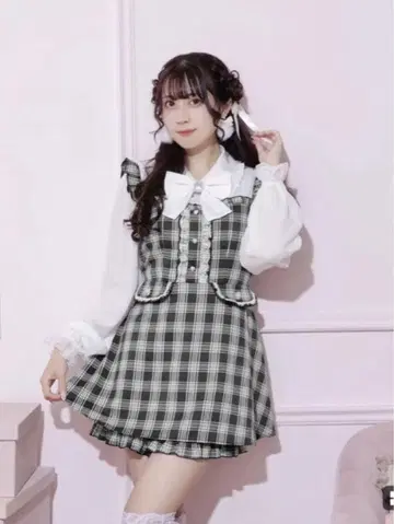 노에미 셋업 시어 체크 절개 셋업 셋업