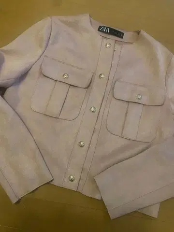 포켓 소프트 자켓 ZARA 핑크