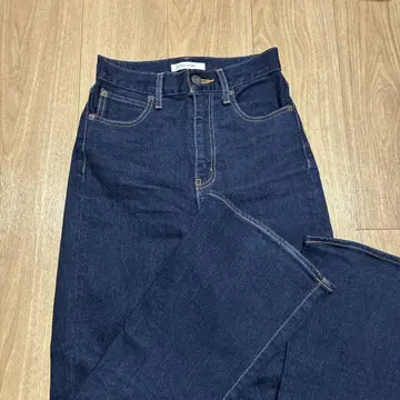 MOUSSY 다크 블루 하이웨스트 데님 플레어 팬츠