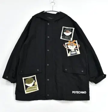 POTECHINO 포테치노 코트 후드 나일론 후드티