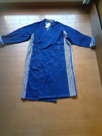 택 포함 차이하네 게리코튼 데님 롱 자켓 에스닉