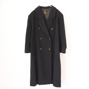 캐시미어 100% 더블 브레스트 체스터 코트 L 사이즈 블랙